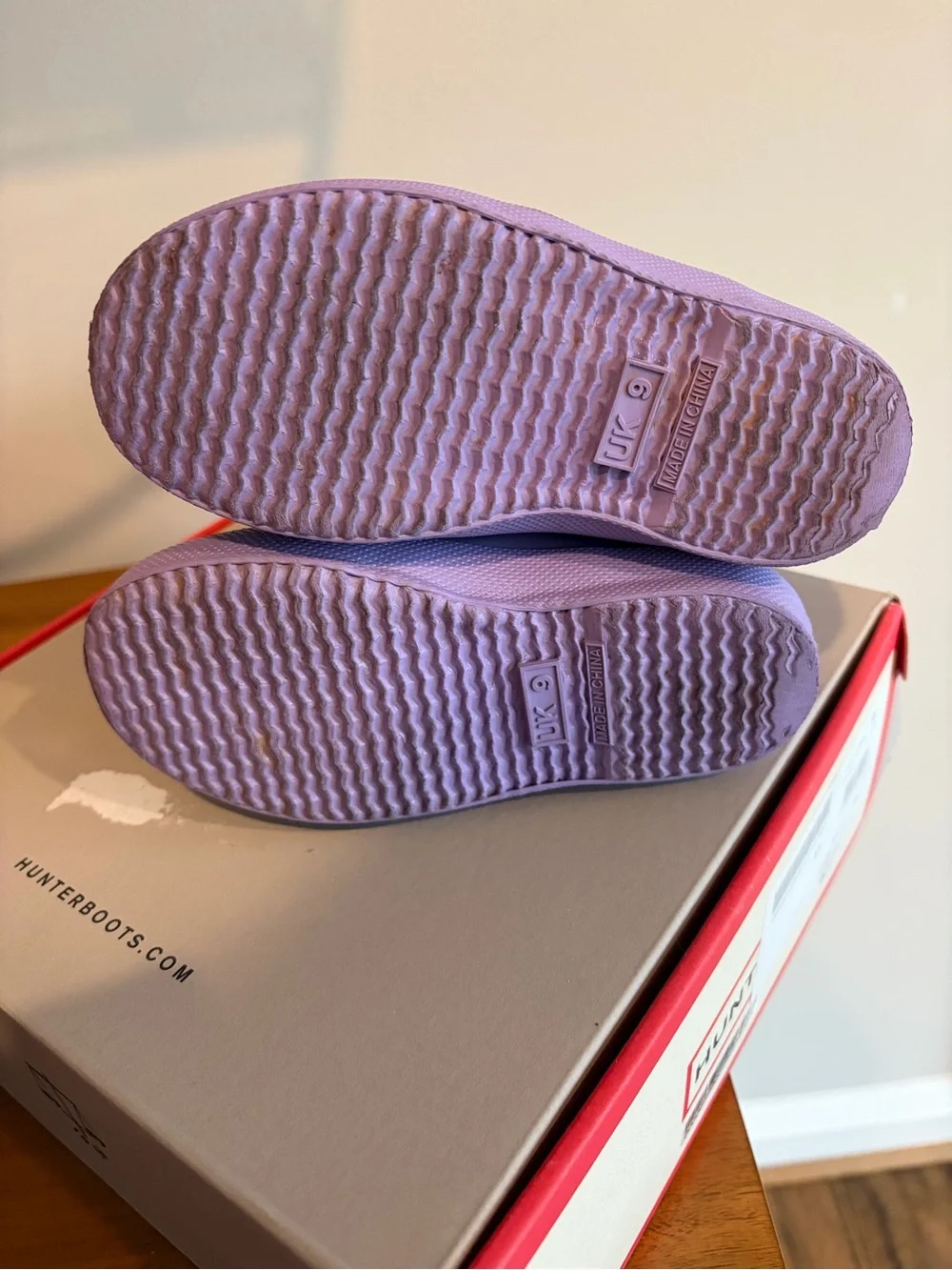 Hunter Kids Lavender Purple Rain Boots
